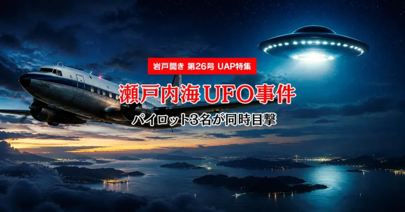 【UAP特集】瀬戸内海UFO事件(1965年)|旅客機パイロット3名が同時目撃した日本UFO史上最重要事例